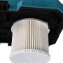 Makita 18V støvsuger. Nærbillede af produktfunktion