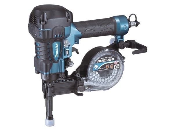 Tjep kompressorsæt Tjep kompressorsæt med slangeoprul, Makita AF550H HP, F18 stiftepistol, Makita AN510H HP, sømpistol og Makita AN250HC HP, beton sømpistol.