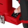 MILWAUKEE M12 FCN18GS-0X Stiftepistol. Sømlængde 16 - 38 mm. Billedet viser produktets funktioner med hvid baggrund.