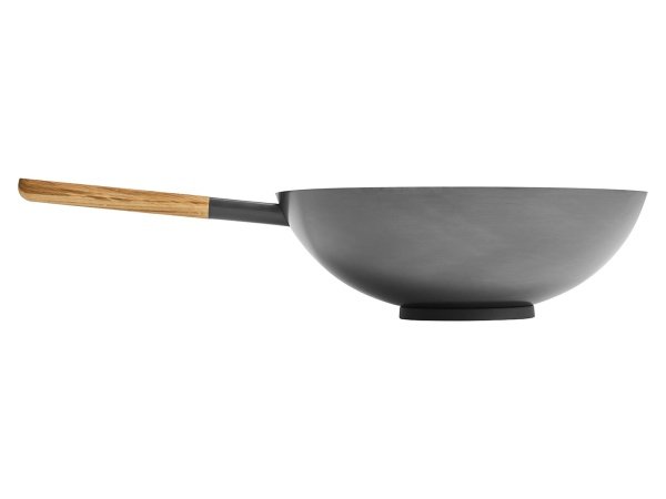 Morsø Vulcano Wok Pan holder t/Vulcano Wok Pan. Billedet viser produktet fra siden.