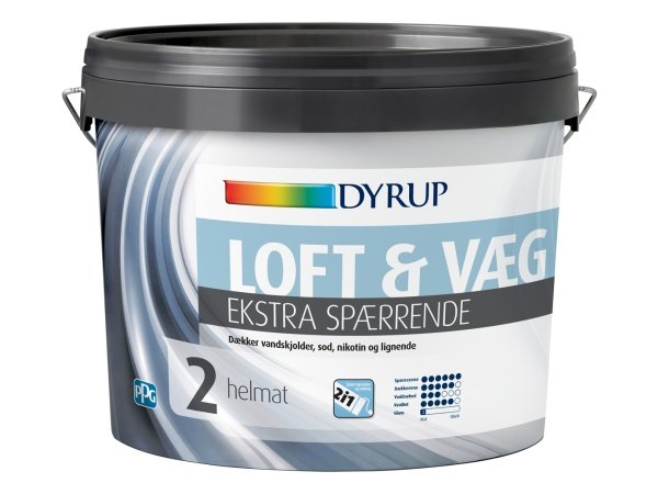 Dyrup væg & loft 2 helmat hvid