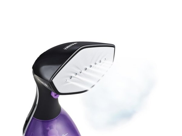 Lodret dampstrygejern Tristar ST-8921 med touch fjernbetjening, justerbar temperatur og 1600 W effekt.  Produkt set forfra.