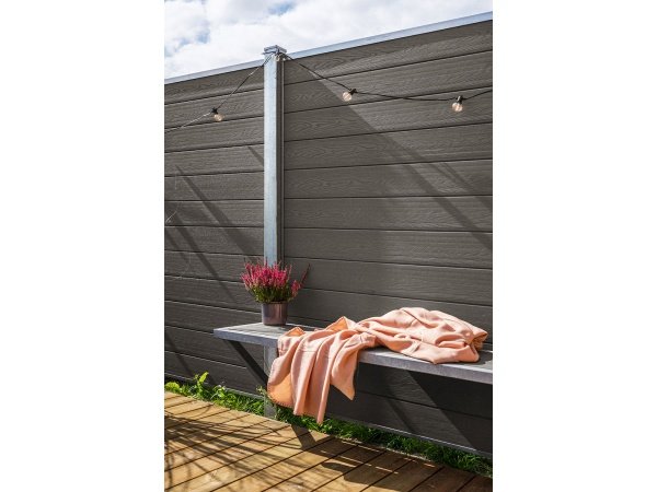 Wimex hegnsbænk koksgrå