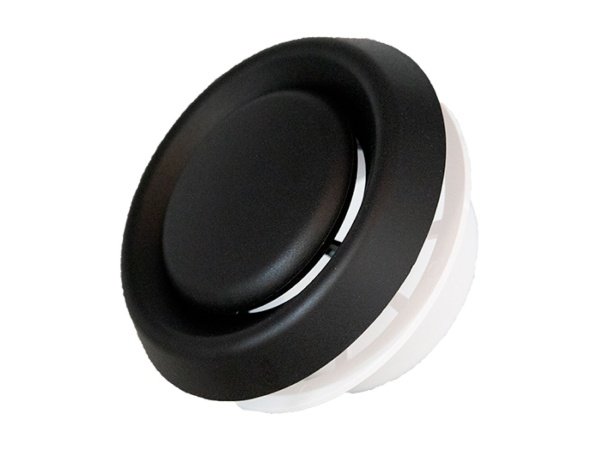 Duka VRF ud- og indblæsningsventil, sort