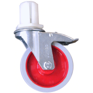 Jumbo hjul Ø12,5cm m/bremse Jumbo hjul Ø12,5cm m/bremse