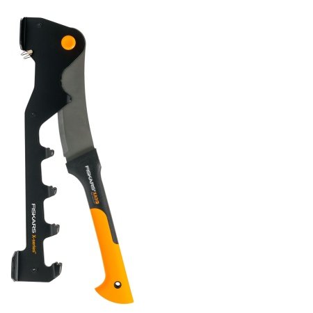 Fiskars brændekløver Fiskars brændekløver, vægmonteret, sort/orange. Billedet viser produktet med hvid baggrund.
