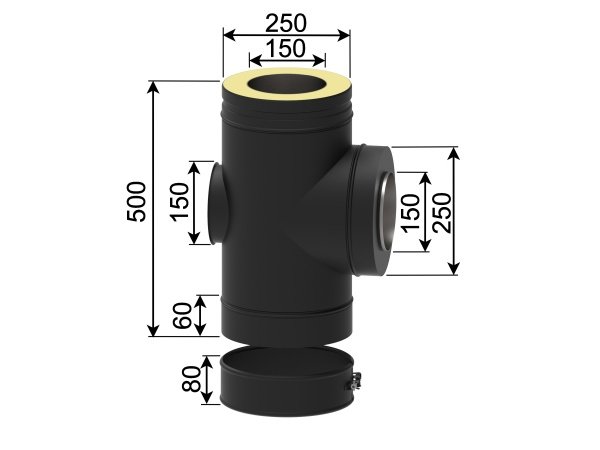Varde skorsten T-sektion