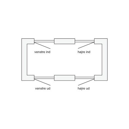 Swedoor facadedør P-1200 hvid