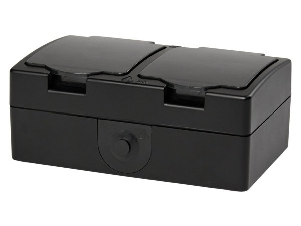 Elworks stikkontakt m/jord, produkt set forfra