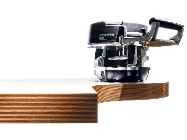 Festool kantlimer. Produkt og tilbehør vises
