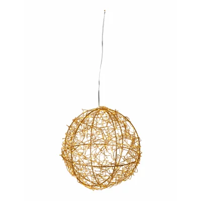Dacore metalkugle m/80 LED-lys. Produkt vises
