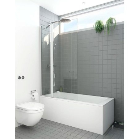 Scanbad Match badekarsvæg Scanbad Match badekarsvæg. Bredde: 95-97 cm Højde: 155 cm. Billedet viser produkt med hvid baggrund.