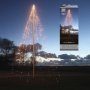 Nordic lyskæde til flagstang 9m/Ø2 m. Miljøbilledet viser produktet og emballage.