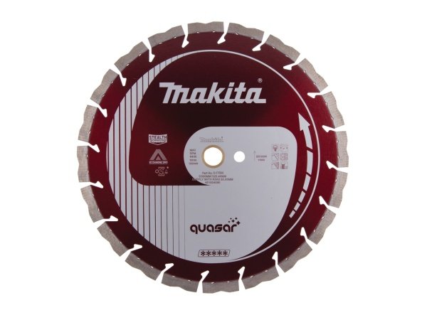 Makita Quasar diamantklinge Ø20x300 mm. Billedet viser produktet forfra.