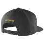 Carhartt kasket med flad skygge. Billedet viser produktet bagfra.