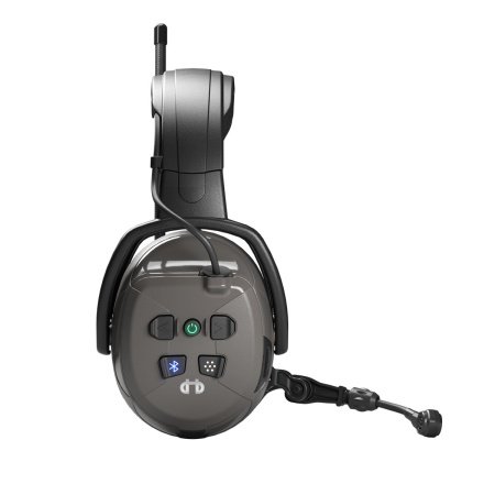 Hellberg synergy DR høreværn Hellberg synergy DR høreværn med FM- og DAB+ radio. Billedet viser produktet fra en skrå vinkel.