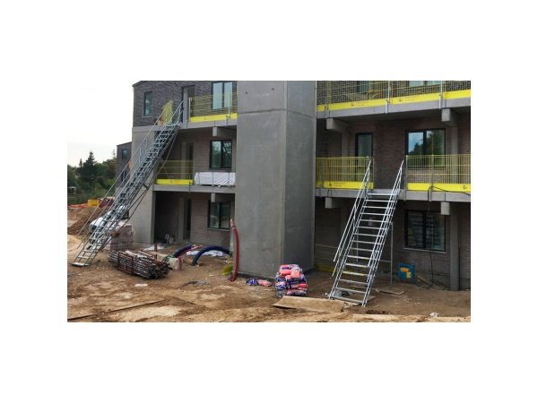 Materielhuset byggepladstrappe