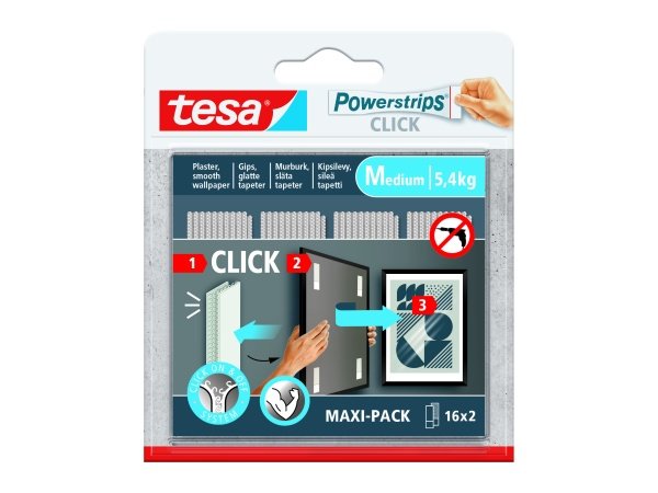 Tesa Powerstrips Click M