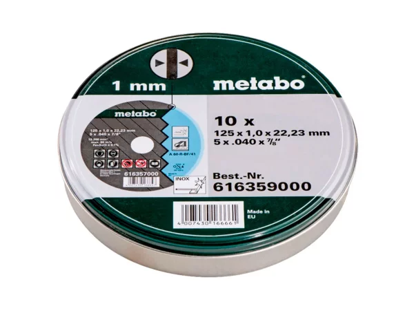 Metabo skæreskive, produkt set forfra