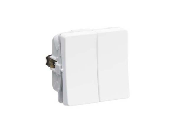 LK FUGA hvid afbryder krone 1 modul LK FUGA hvid afbryder krone 1 modul