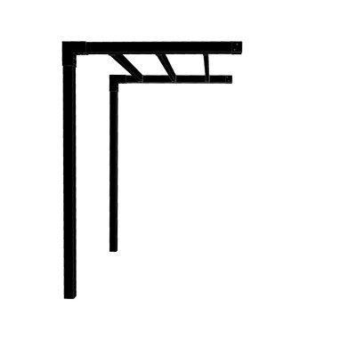 Plus Arcade Pergola model 1, produkt set fra siden