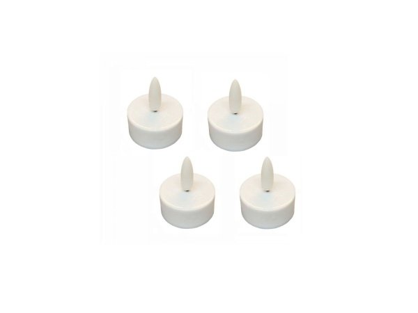 Fyrfadslys 3D hvid 4stk/pk Fyrfadslys 3D hvid 4stk/pk