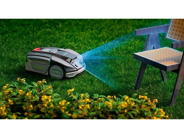 Sunseeker S5 robotplæneklipper. Produkt vises
