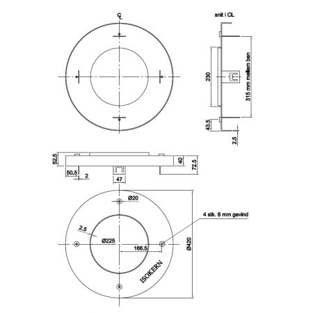 Schiedel DM 44 topring