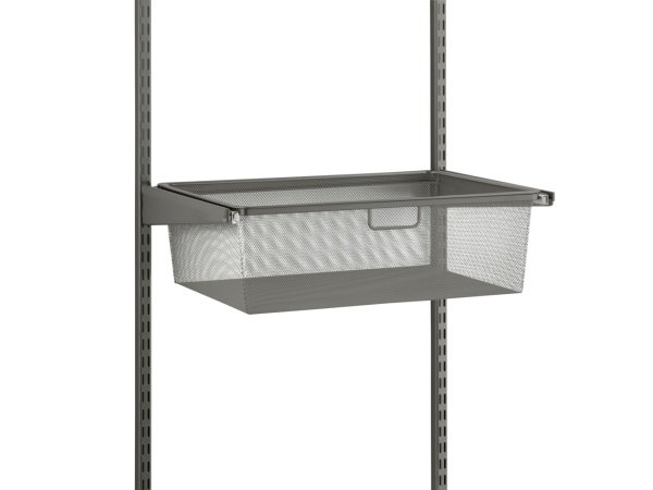 Elfa udtræksramme til kurv graphite 605x28x432 mm. Billedet viser produktet med hvid baggrund.