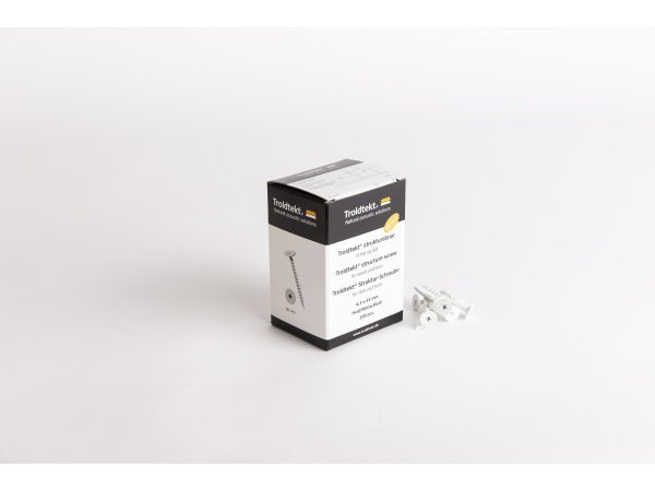 Troldtekt træbeton skrue hvid