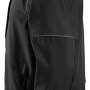 Snickers softshell jakke 1258 i sort. Billedet viser produktet fra siden.