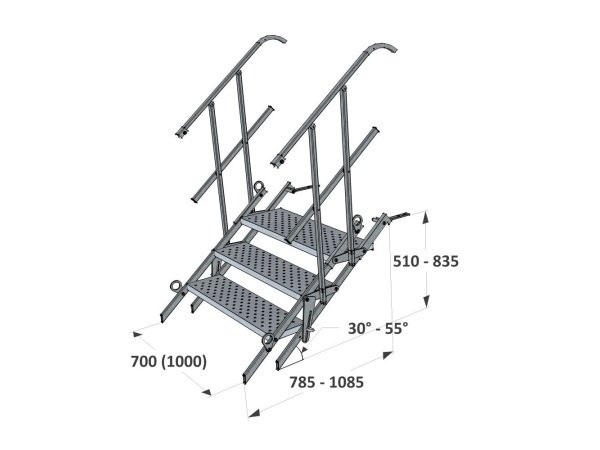 Materielhuset byggepladstrappe