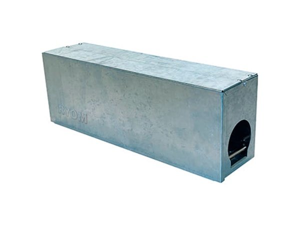 galvaniseret stål med to smækfælder og magnetlåg