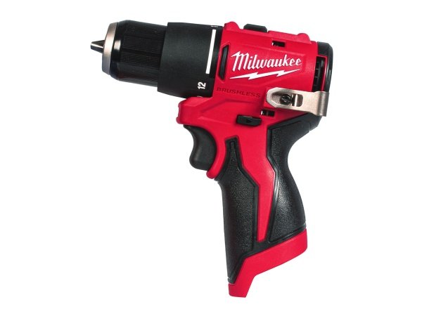 Milwaukee slagboremaskine M12 BLPDRC-0. Billedet viser produktet fra siden.