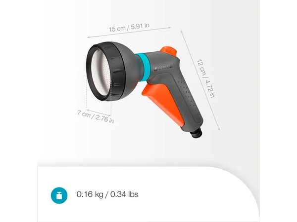 Gardena Classic brusepistol. Produkt vises