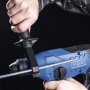 Scheppach bore-/mejselhammer BC-RHD230-X 20V solo. Miljøbilledet viser produktets borepatron.
