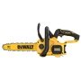 DEWALT DCMCS565N-XJ 18V XR kædesav SOLO. Billedet viser produktet fra siden med hvid baggrund.