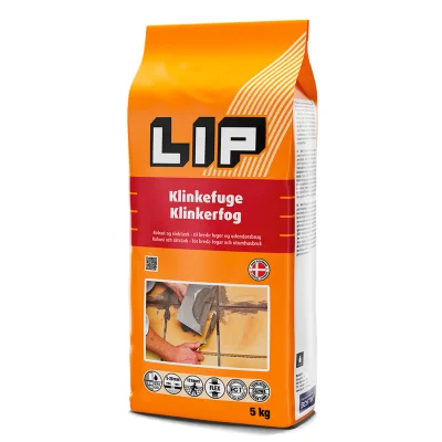 Lip klinkefuge grå