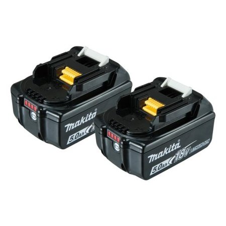 Makita bore-/skruemaskine DDF485Z + batteripakke BL1850B. Billedet viser produktet med batteri