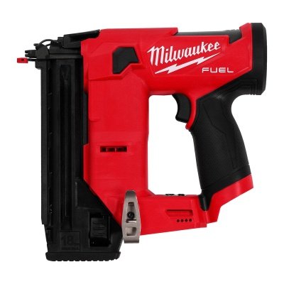 MILWAUKEE M12 FCN18GS-0X Stiftepistol. Sømlængde 16 - 38 mm. Billedet viser produktet med hvid baggrund.