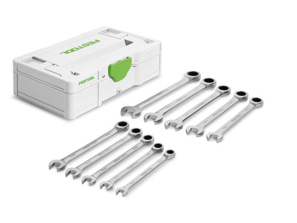 Festool ringskraldenøglesæt er praktisk til hurtig spænding og løsning af skruer og møtrikker.