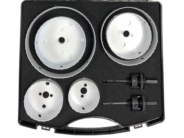 Bato hulsavsæt 68-152 mm, 8 dele Bato hulsavsæt 68-152 mm, 8 dele. Størrelser: 68mm, 88mm, 100mm, 111mm, 127mm, 152mm