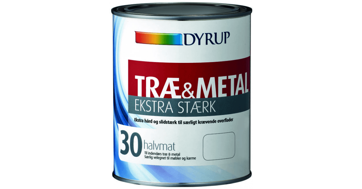 Dyrup Trae Metal 30 Ekstra Staerk Hvid Kob Online I Dag