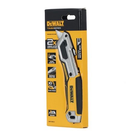 Dewalt kniv med trapezblad Dewalt kniv med trapezblad DWHT10999-0. Billedet viser produktet fra en skrå vinkel.