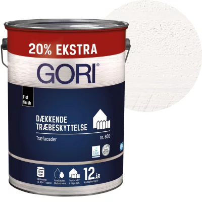 Gori 606 Dækkende Træbeskyttelse 6 liter kridt