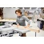 Festool rullebord ST 840 TKS 80 t/rundsav fungerer som ekstra udvidelse i venstre side af bordrundsaven