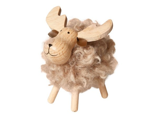 Dacore elg med pels i lys træ (8 x 10 x 11 cm) Dacore elg med pels i lys træ (8 x 10 x 11 cm) 819247. Perfekt som julepynt.