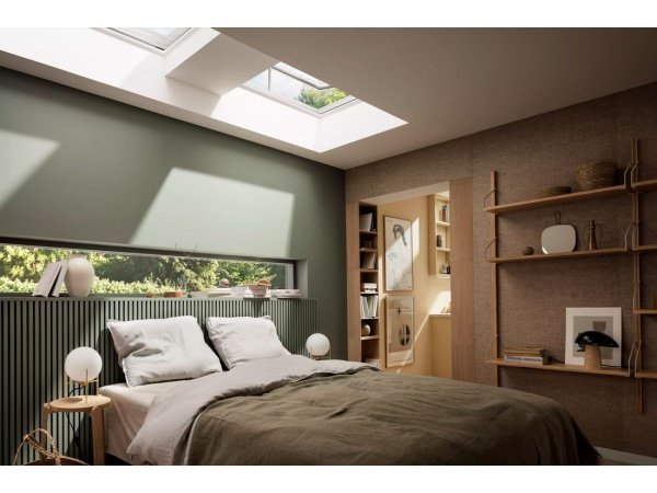 Velux fladtagsvindue plan glas