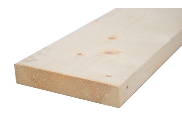 45x245mm høvlet spærtræ C24