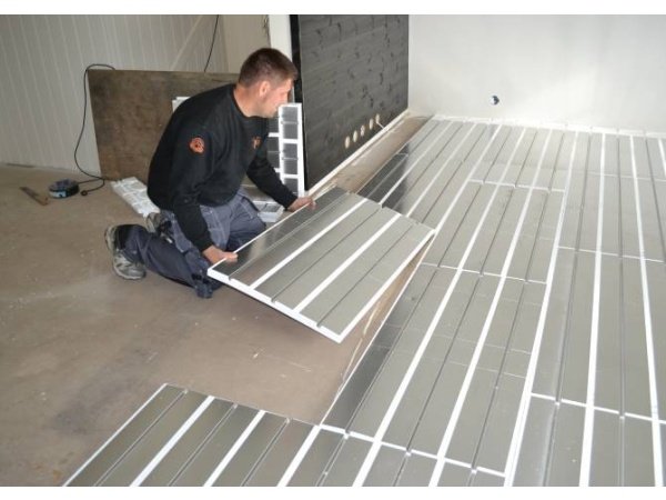 BEWI gulvvarmeplade alu